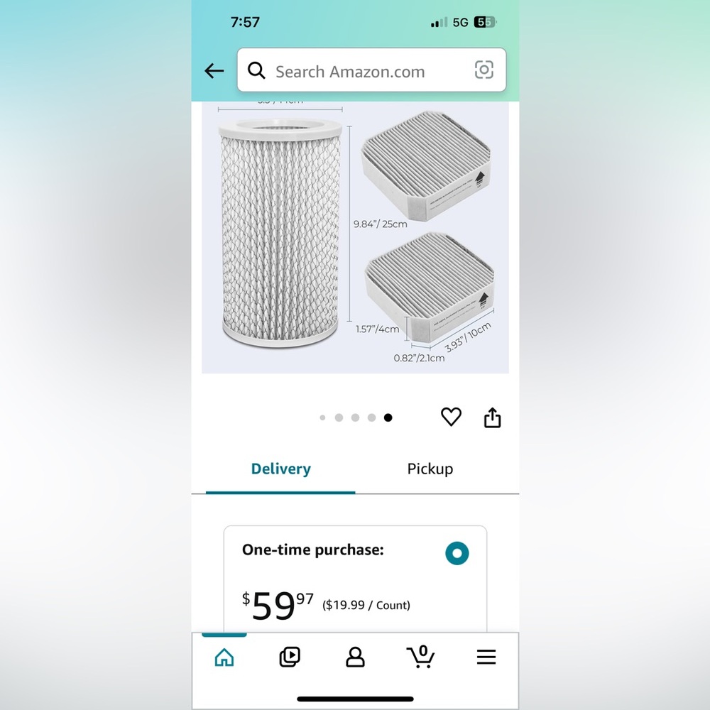 TOMORAL PECO Filter Replacement Compatible with Molekule Air Purifier